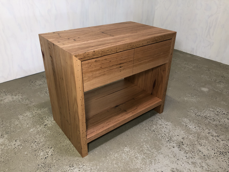 recycled timber vanity