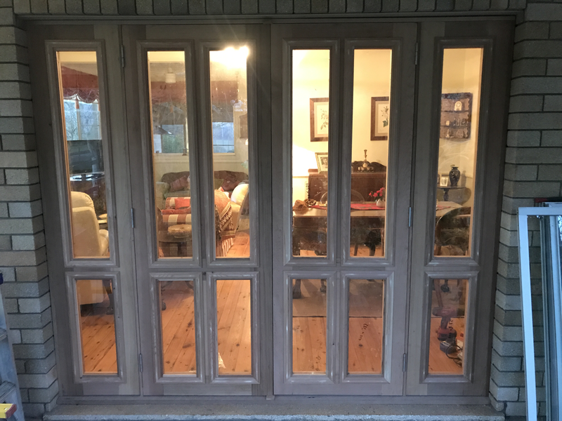 timber French doors